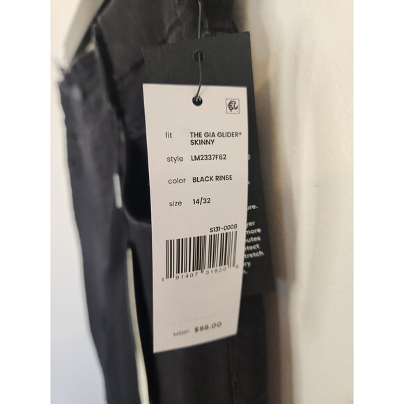NWT Liverpool Black Gia Glider Skinny Women's Pants. SIZE 32 / 14 Stretch - Picture 4 of 10